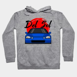 Front Blue Del Sol JDM Legend Hoodie